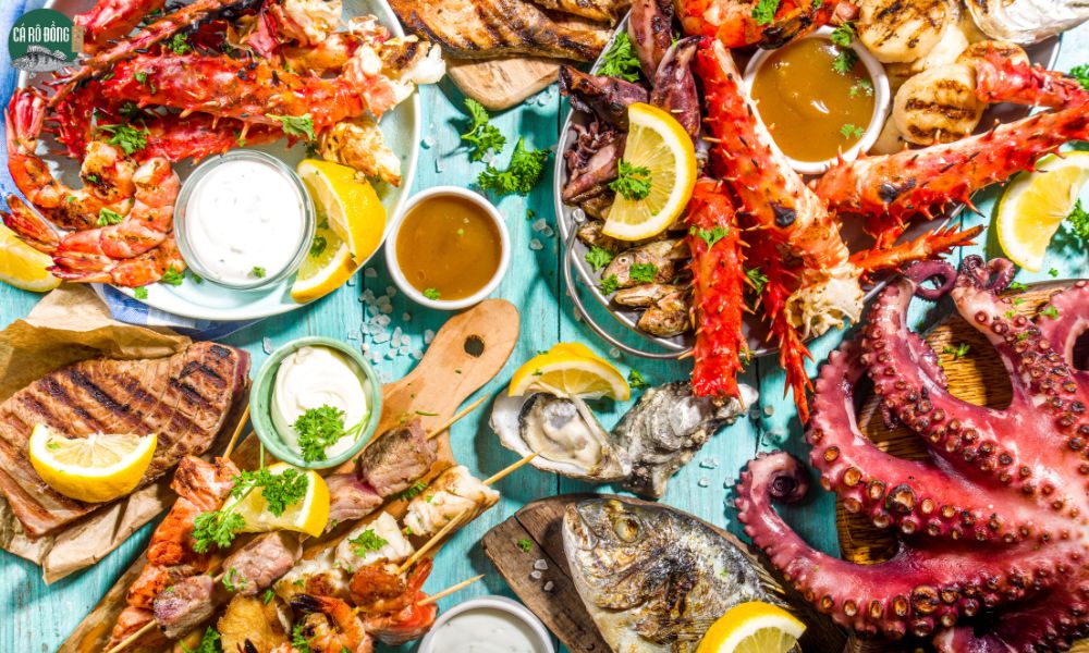 Diverse Seafood Menu